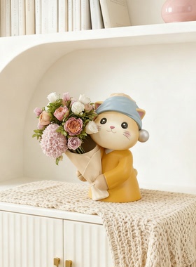 可爱猫咪毛绒公仔摆件礼物