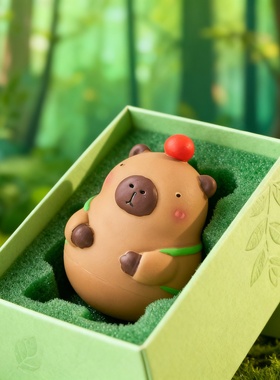 卡通可爱水豚洞洞鞋配饰摆件