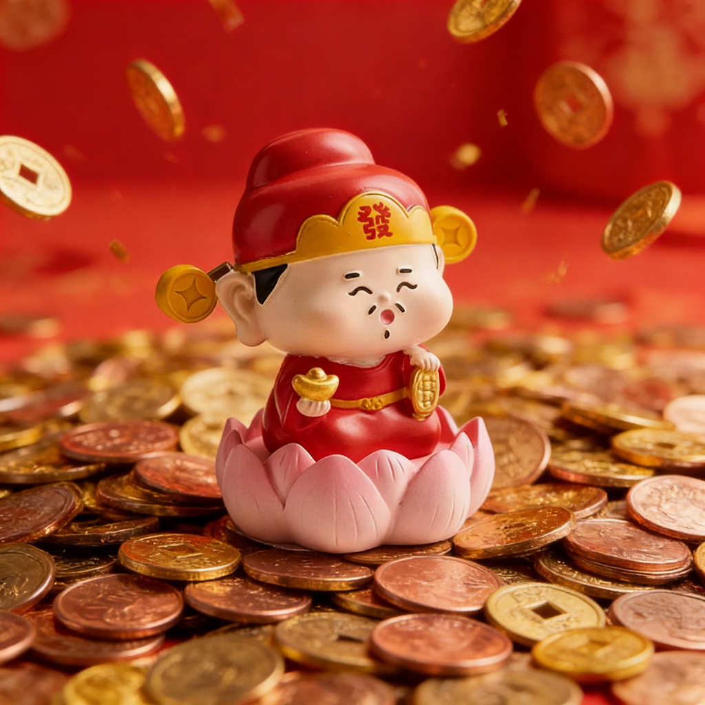 财神爷国学摆件招财进宝树脂工艺品新年礼物招财风水摆件