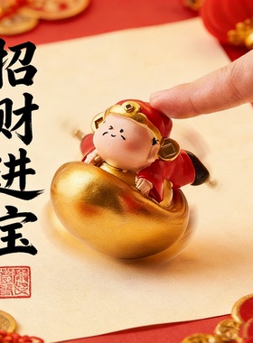 2026马年马上有钱金色摆件