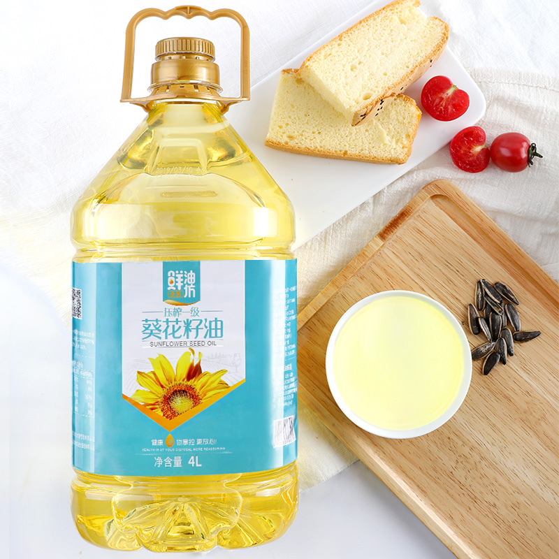 金胜鲜油坊葵花籽油4L大桶家用