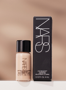 NARS纳斯超方瓶流光美肌粉底液小样4ml 抗暗沉养肤持久水润试用装