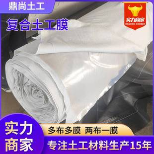 复合土工膜水利工程hdpe防渗膜鱼塘养殖两布一膜防渗土工膜