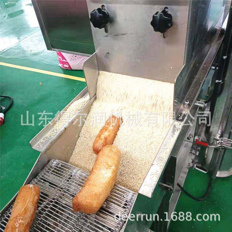 郑州芋头酥裹糖裹芝麻机器 食品裹芝麻设备 网带式撒芝麻机厂家,清洗/食品/商业设备,休闲食品加工设备,淘宝优惠券,粉丝福利购,淘宝优惠卷