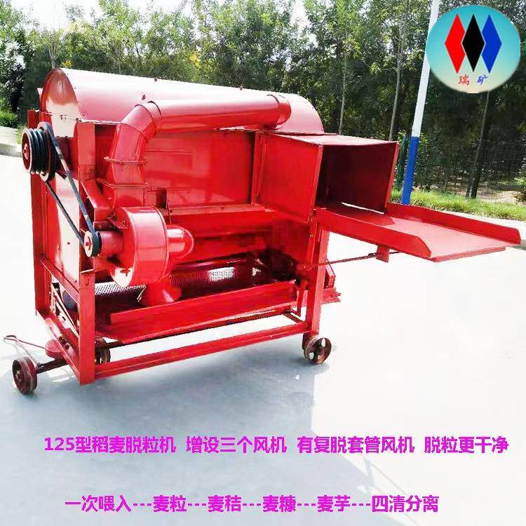 打谷机水稻小型打麦机家用谷子脱粒机稻谷收割机农用机械