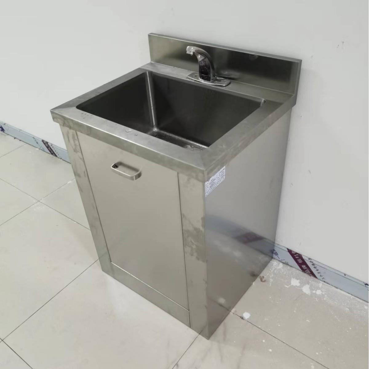 苏州天润净化实验室车间304不锈钢感应洗手污水洗涤槽拖把池厂家