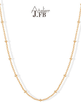 JFB法国进口18K厚包金项链基础素链百搭长期主义不掉色叠戴细链条