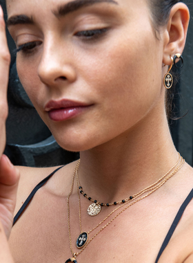 JFB法式暗黑18K厚包金项链不掉色