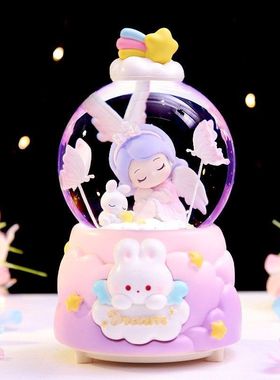 新款摆件饰品梦幻八音盒礼物梦蝶