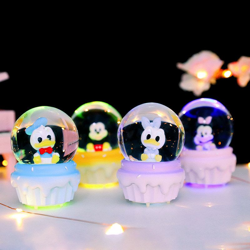 小迷你水晶球发光玻璃球生日礼物