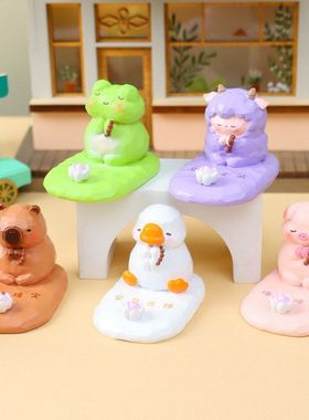 桌面新款喜气可公仔爱萌莲莲支架