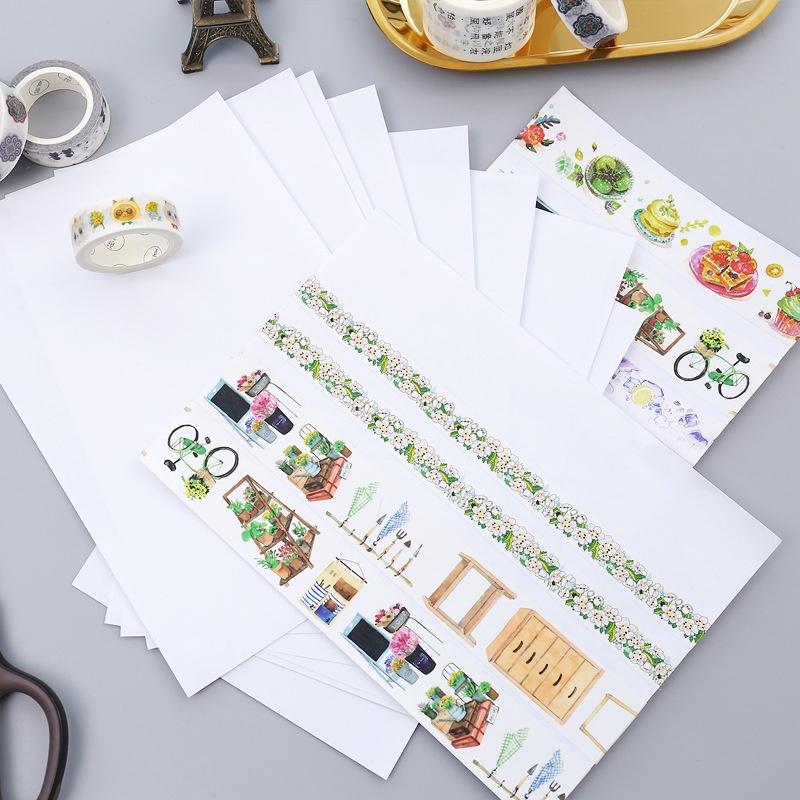 霁旅空白离型纸 手账和纸胶带贴纸用 防粘纸A5隔离纸 一包10张