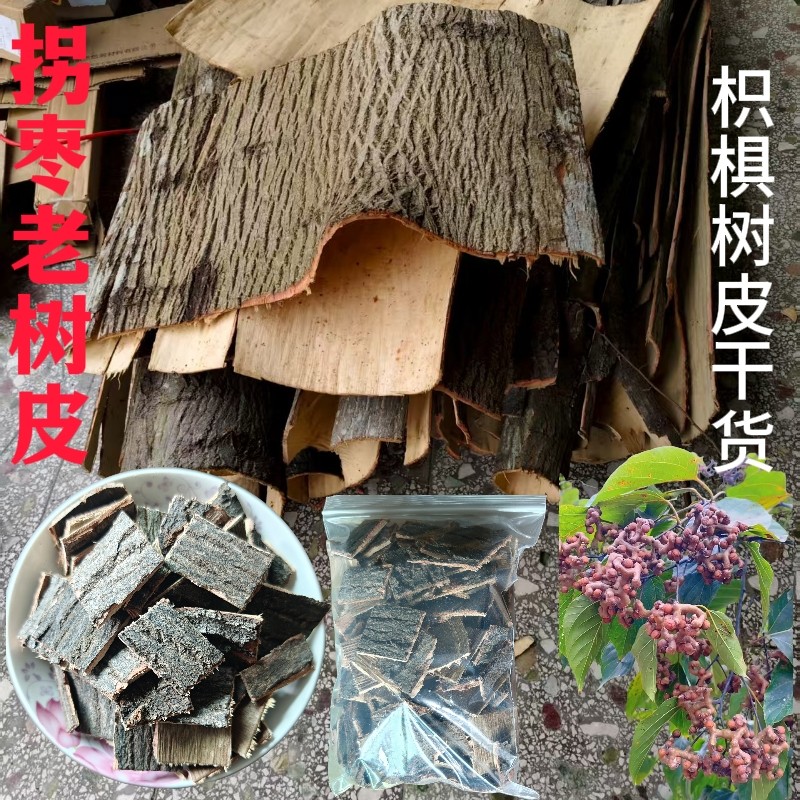拐枣树皮万寿果皮 鸡爪梨皮 枳椇子金钩子树皮龙爪果晒干用