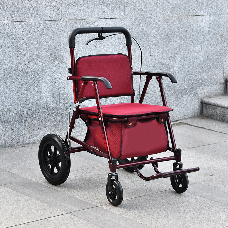 免安装加宽加大老年购物车可折叠可坐四轮买菜可推老人手推车轻便