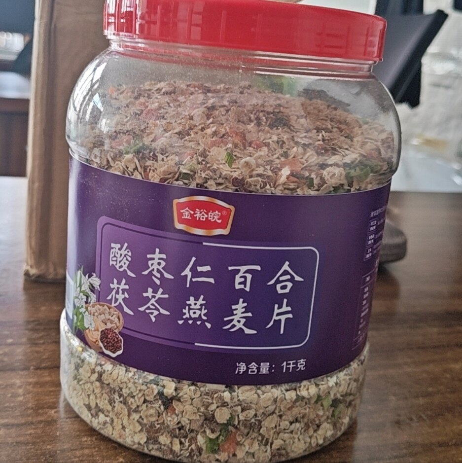 酸枣仁百合茯苓燕麦片原味无蔗糖免煮即食开水冲泡早餐代餐速食品