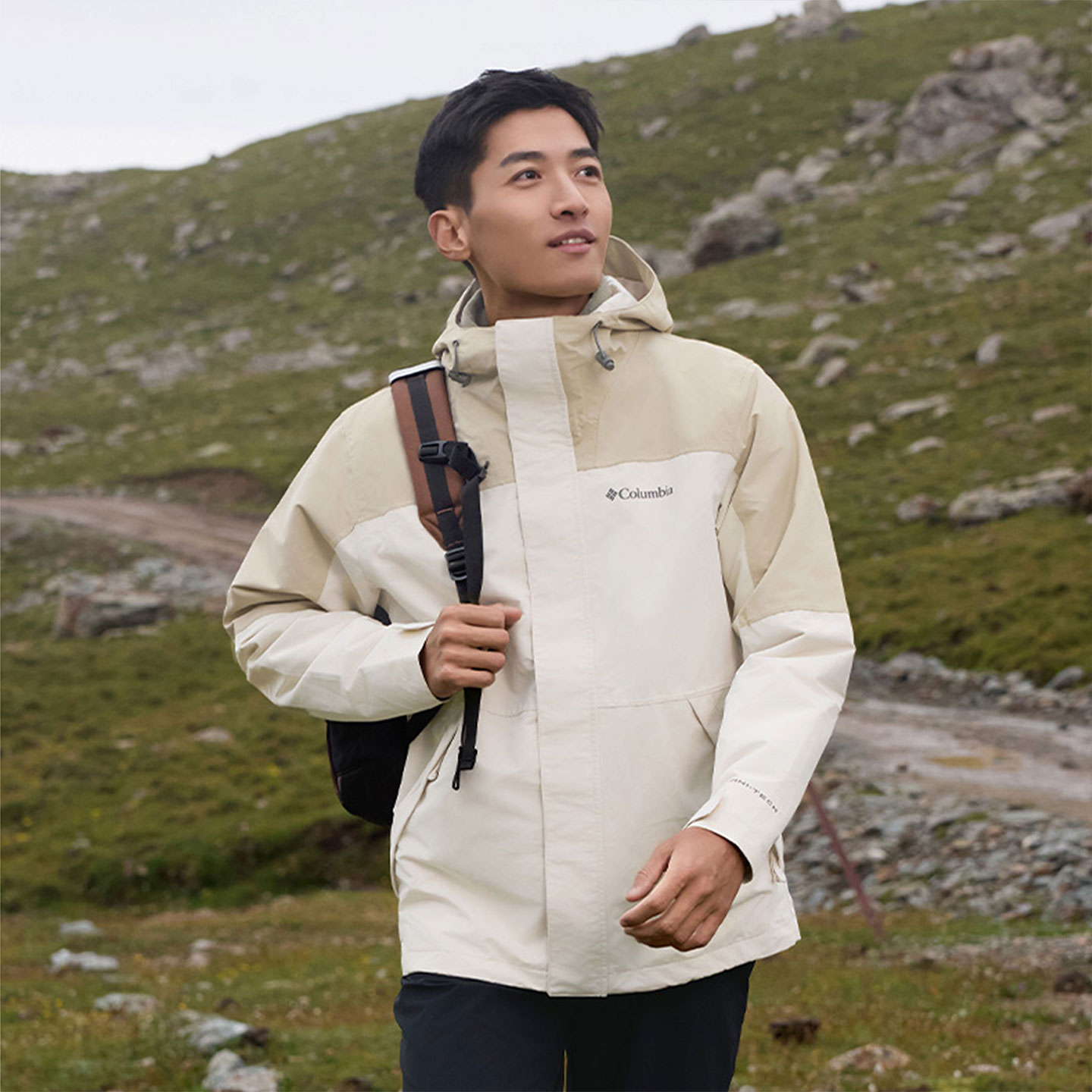 哥伦比亚秋冬新品银点热能冲锋衣