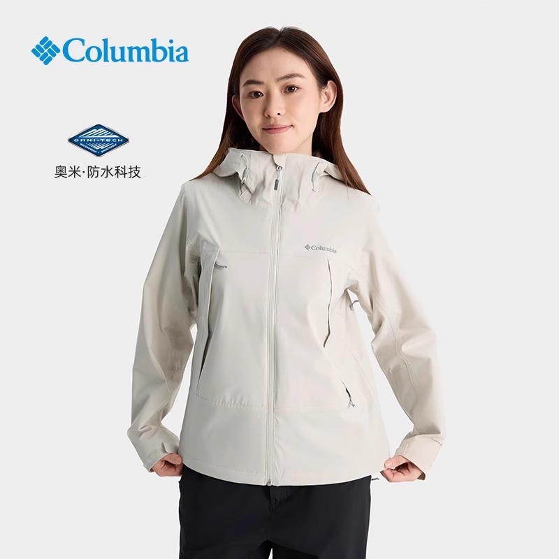 哥伦比亚女防水防风冲锋衣外套