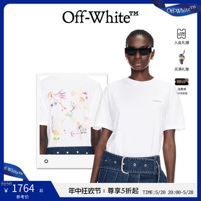 off-white春夏花卉短袖