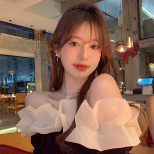 925纯银法式蝴蝶结流苏耳环女小众设计感高级气质耳夹ins耳钉耳饰