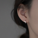 925纯银耳圈女夏2022年新款 潮z字夏季 耳钉冷淡风耳环耳饰小众设计