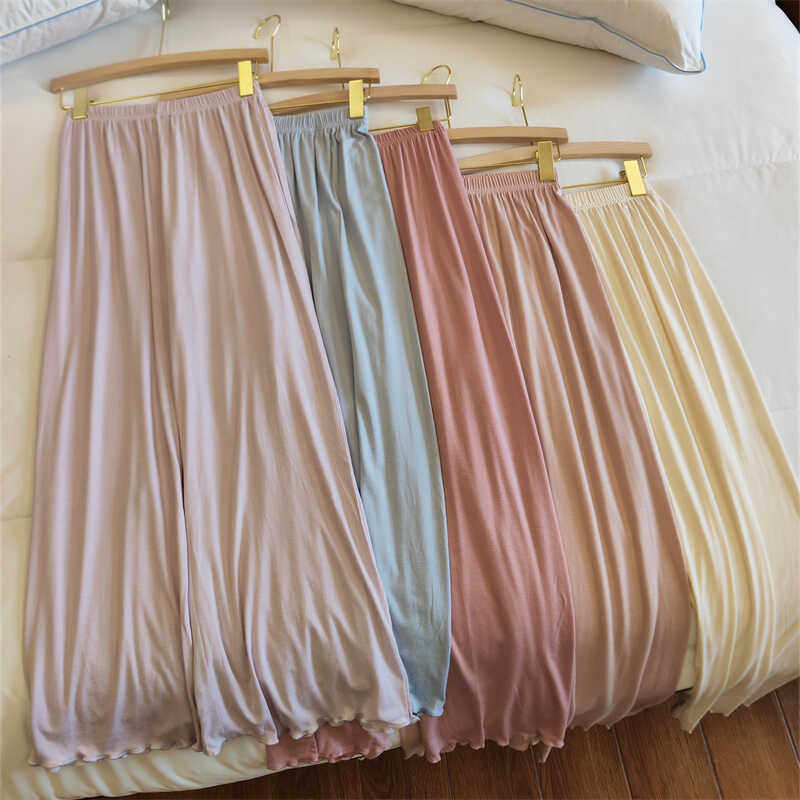 莫代尔长睡裤女春夏季薄款网红风简约纯色家居裤四季可外穿打底裤,女士内衣/男士内衣/家居服,睡裤/家居裤,淘宝优惠券,粉丝福利购,淘宝优惠卷