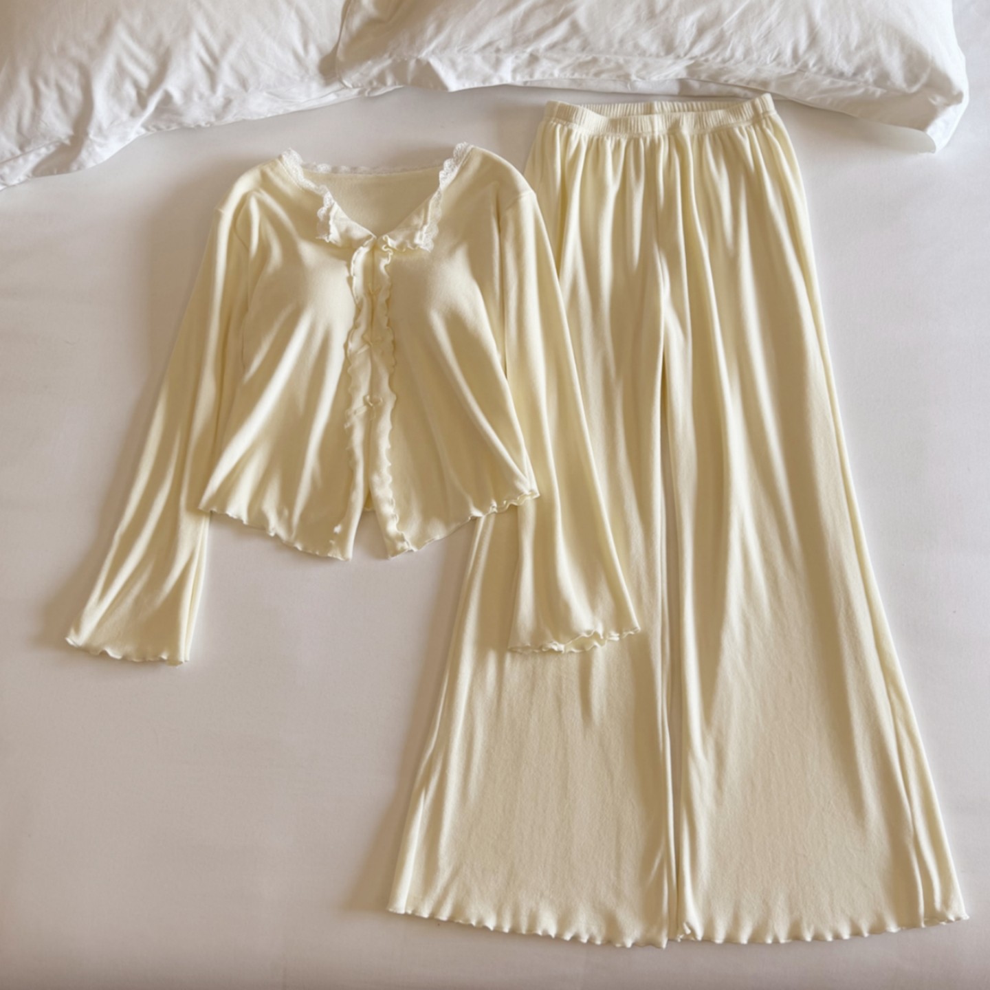 软绵绵海岛绒睡衣女春秋冬家居服