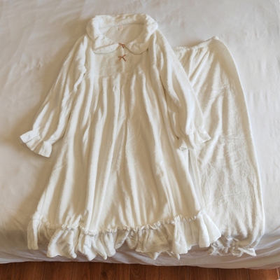 双面绒睡衣女春秋冬软绵绵家居服