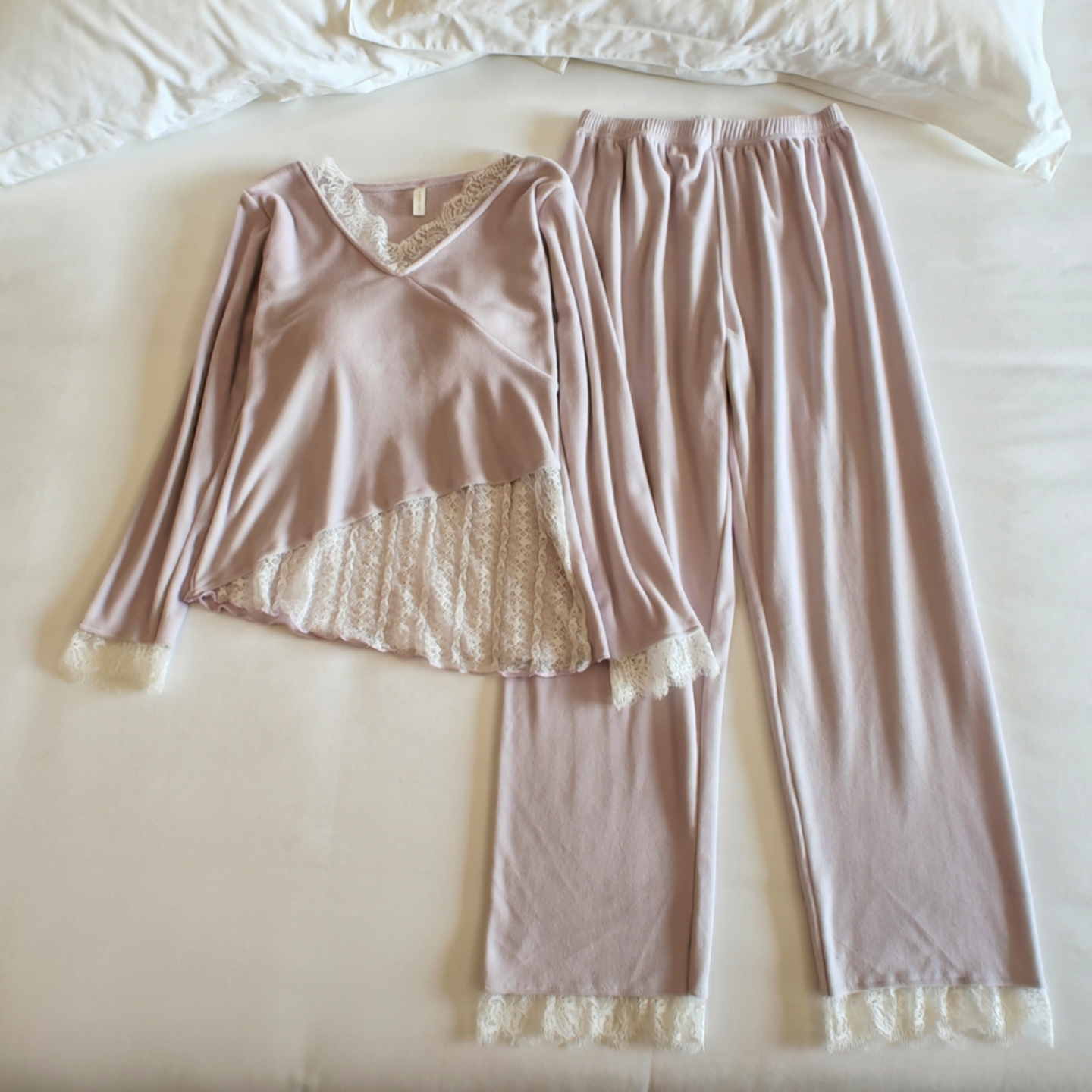 双面海岛绒睡衣女春秋冬季家居服