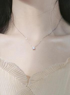 S925纯银项链女轻奢小众设计感高级锁骨链2025新款爆款颈链配饰