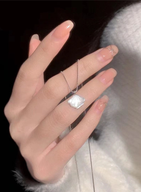 一贝子项链女高级感轻奢ins小众简约百搭情人节送女友