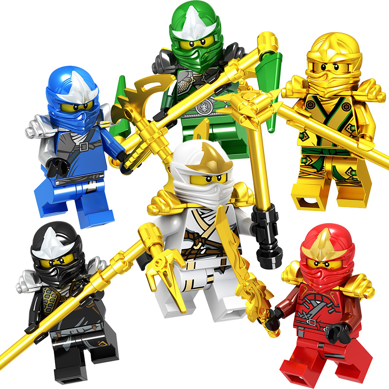 武士尼雅幻影忍者男孩子拼装积木劳埃德凯杰赞大电影绝版人仔玩具