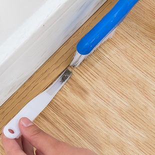 窗槽二合一清洁刷家用凹槽缝隙多功能扫墙角去死角沟槽刷子带簸箕