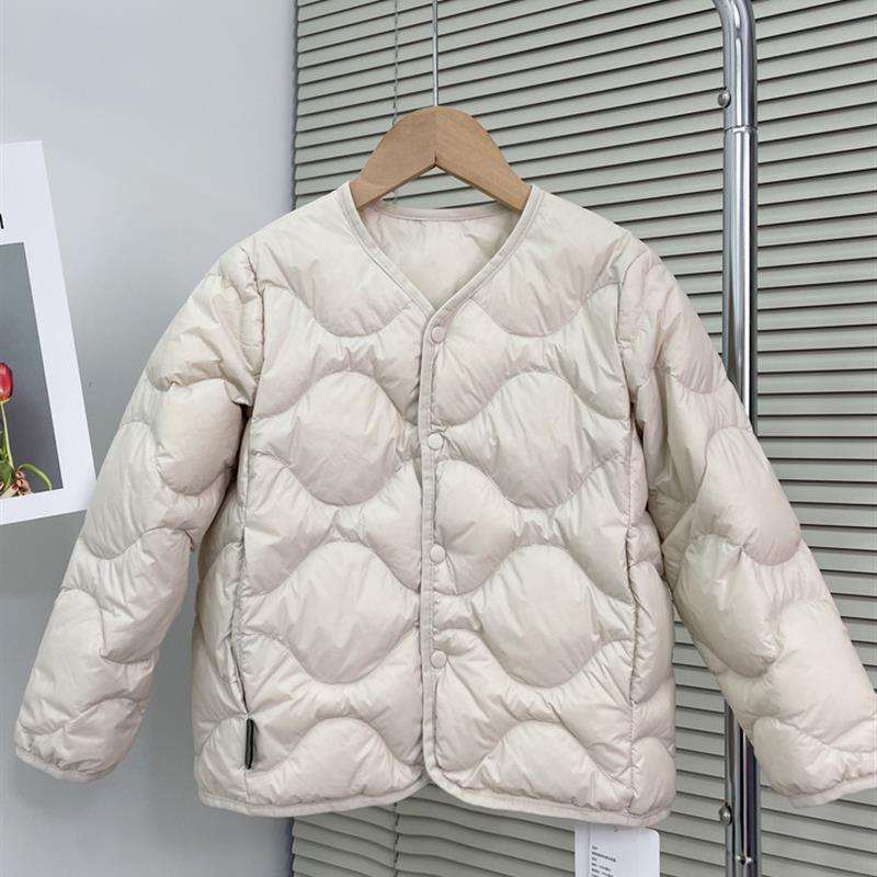 搭保新国标90绒羽绒服校服长袖宝宝轻薄小外套男女童内胆内儿童