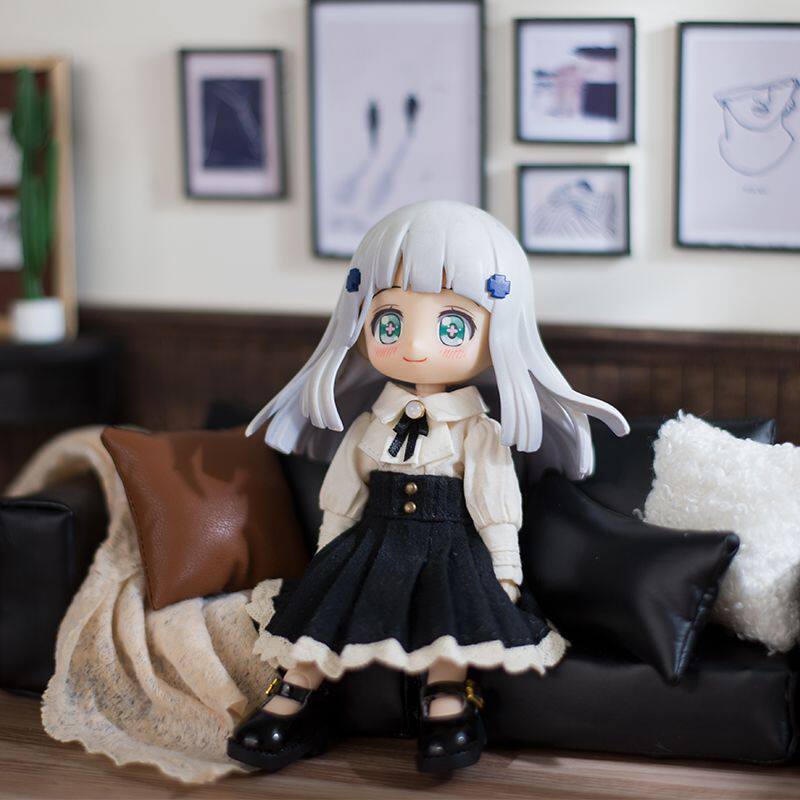 ob11娃衣 罗马假日套装裙子欧风 12分bjd P9 P10 阿巳2.0娃娃衣服