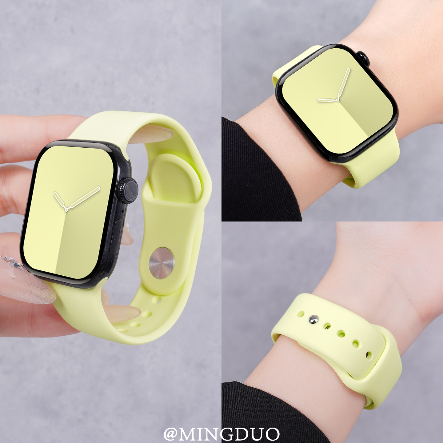 新款荧光黄适用S11苹果S10手表带