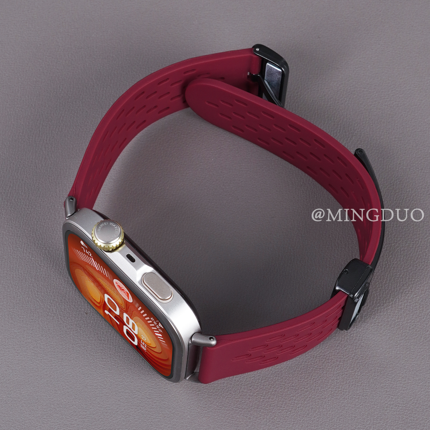 适用华为FIT4pro表带洞洞硅胶男