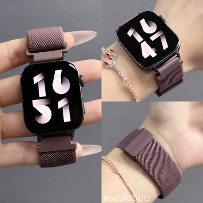 鸣铎Huawei/华为烟紫色磁吸表带