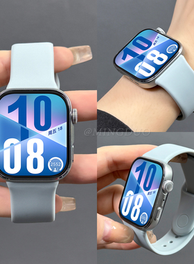 适用华为Watch FIT4表带watchfit3手表海岛蓝新款fit4pro一体式反扣硅胶腕带fit2夏天透气男女款高级感替换带