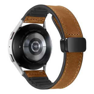 适用小米watch S4表带S4sport疯马皮磁吸扣透气S32硅胶手表带s1Pro运动color2男款GTS4华米Amazfit GTR43腕带