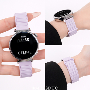 张婧仪同款适用华为gt5手表表带watch5系列gt4高级感watchgt5pro女款夏季新款gt3女士2磁吸硅胶男fit智能运动