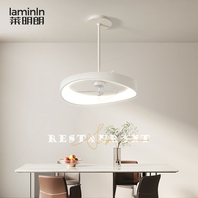 餐厅吊灯简约现代北欧圆形led白
