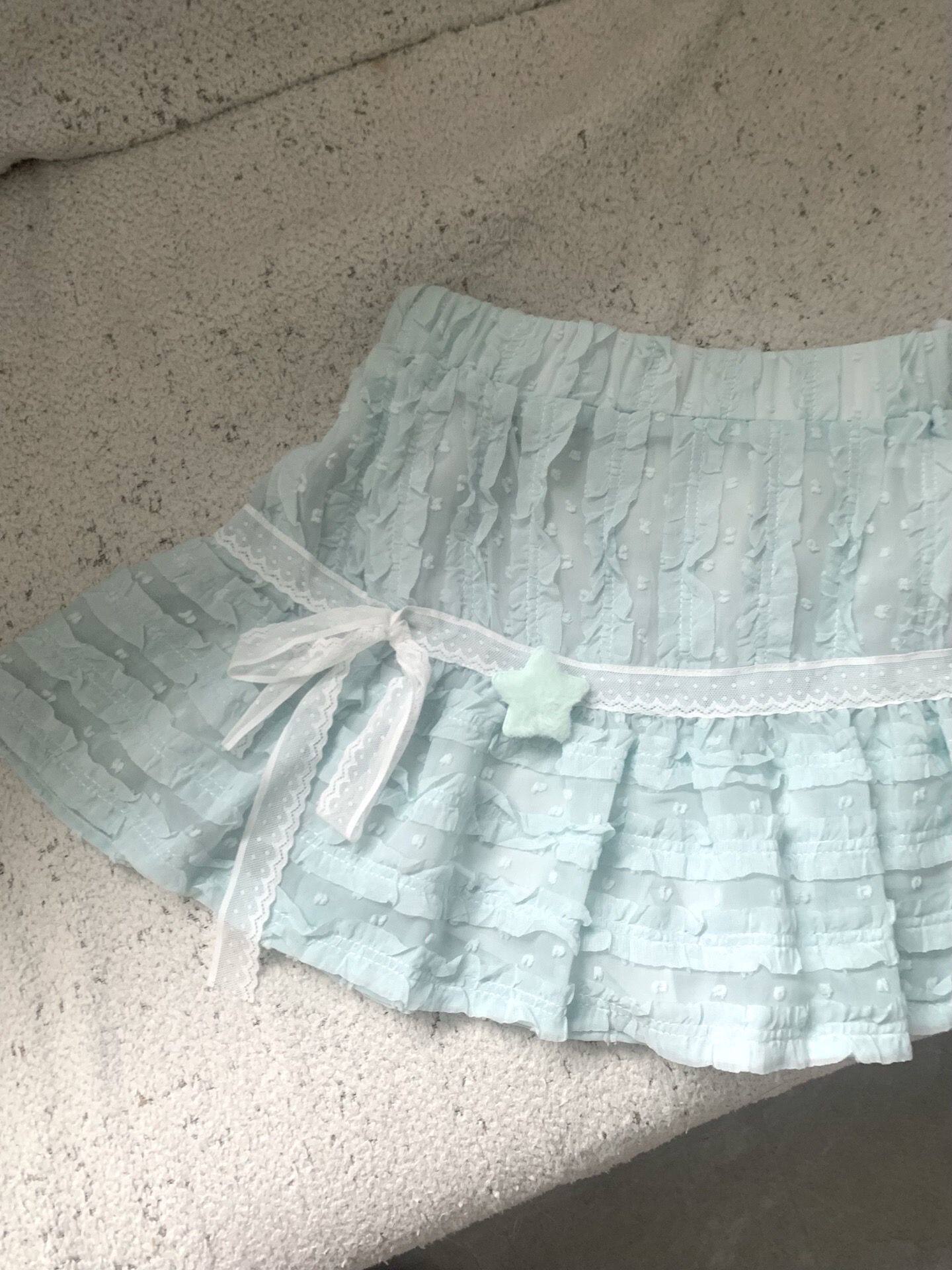 高品质蛋糕裙女显瘦半身裙甜美风白色蓬蓬裙公主裙a字裙