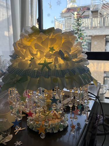 同款蛋糕台灯浪漫高级房间少女手工diy创意礼物手工台灯