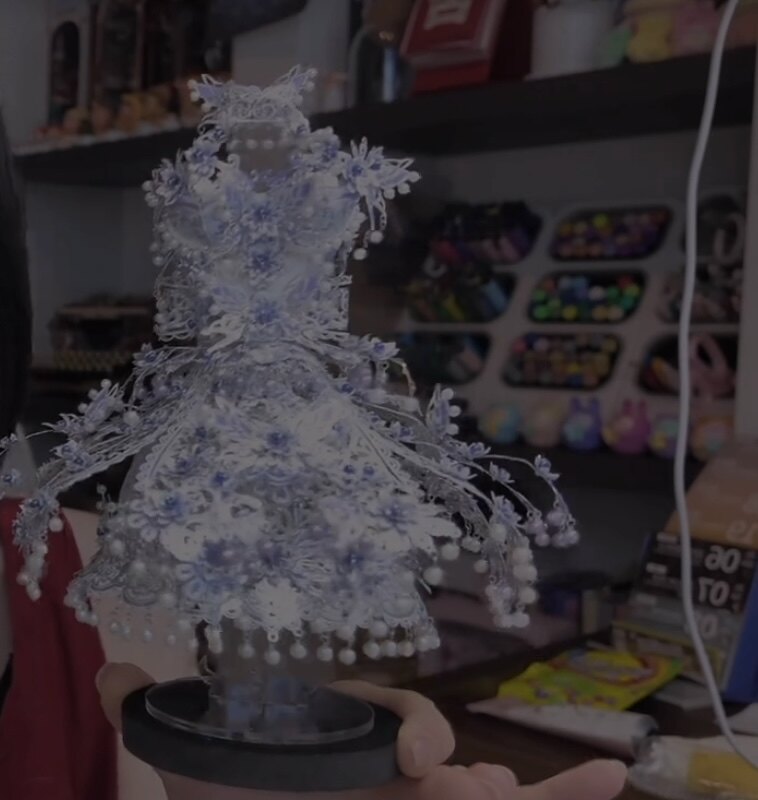 新品银月礼裙 3D金属立体拼插积木手工diy礼物摆件收藏