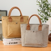 超火上班小拎包通勤大容量手提包外出便携妈咪包大容量帆布手拎包