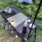 鹿犇可升降折叠式 套装 IGT多功能桌网红露营一体桌 夜魅炫彩版