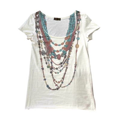 ifsixwasnine 视觉系 中世纪部落图腾项链 印花短袖T恤