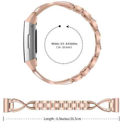 适用FitbitCharge///X链金属表带