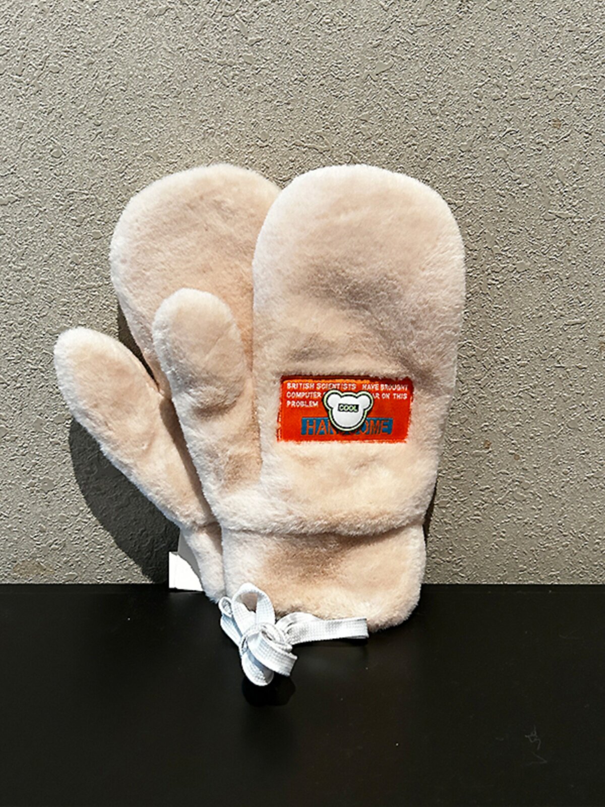 HIGH-VALUE GLOVES WOMENS CUTE HALTERNECK IN WINTER FLEECE THICKENED RIDING IN WINTER WARM FULL-FINGERED PLUSH PLUSH KOREAN