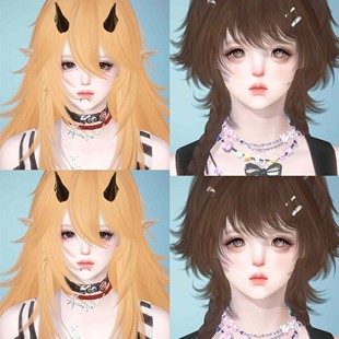 发2 溜溜球 Lira莉拉 落落 逆水寒手游捏脸女通用 原版 甜妹少女